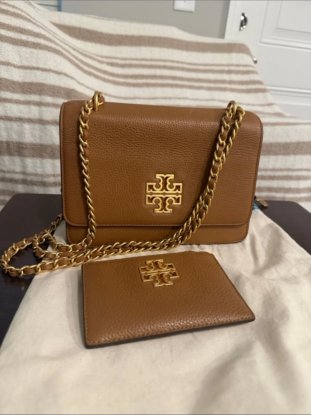 Tory Burch pebbled leather